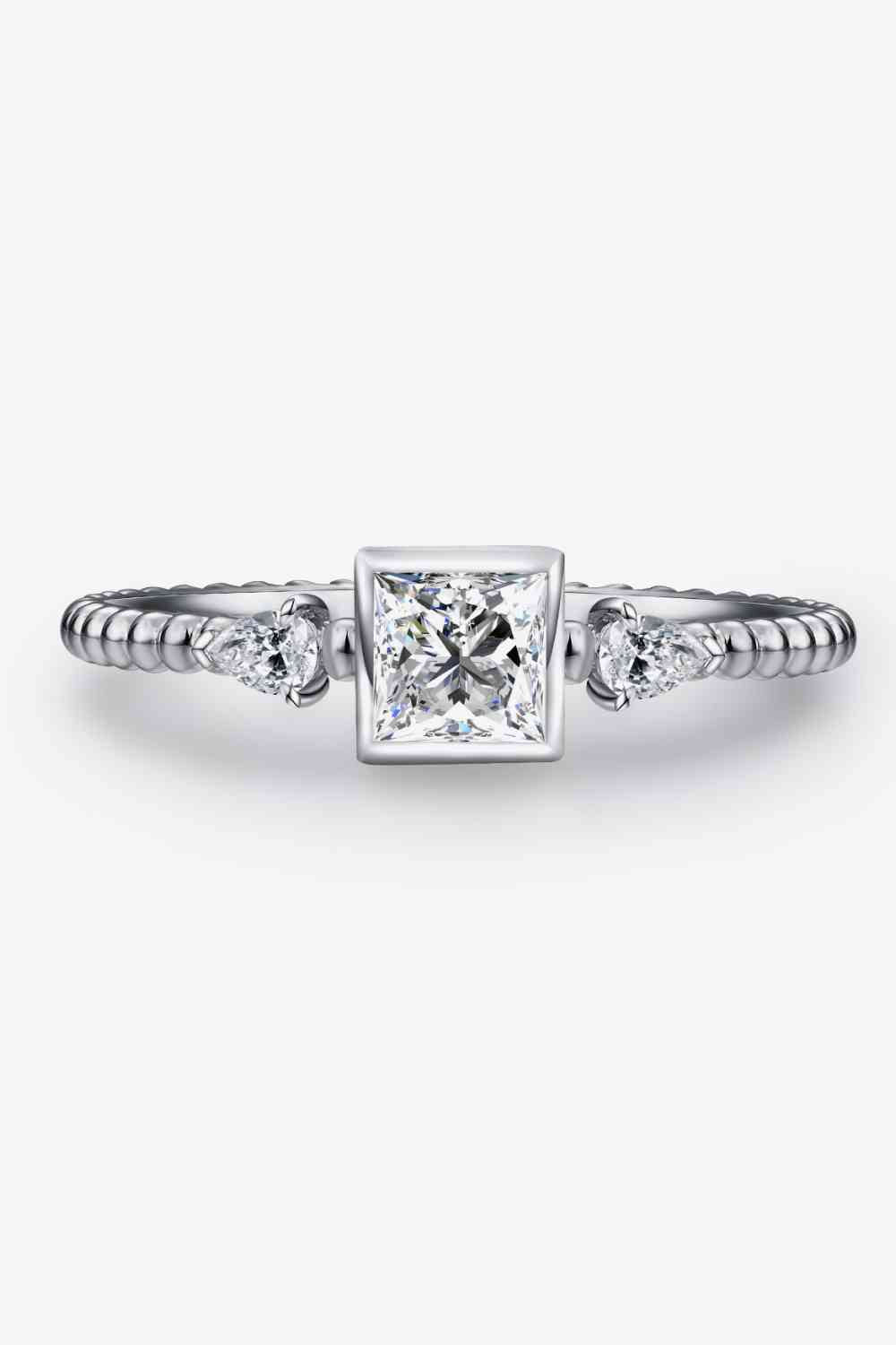 Subdued Shine Moissanite Ring