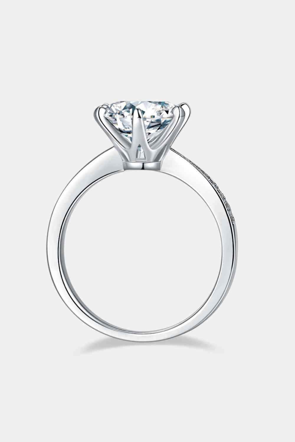 Crystal Cascade 3 Carat Moissanite Ring