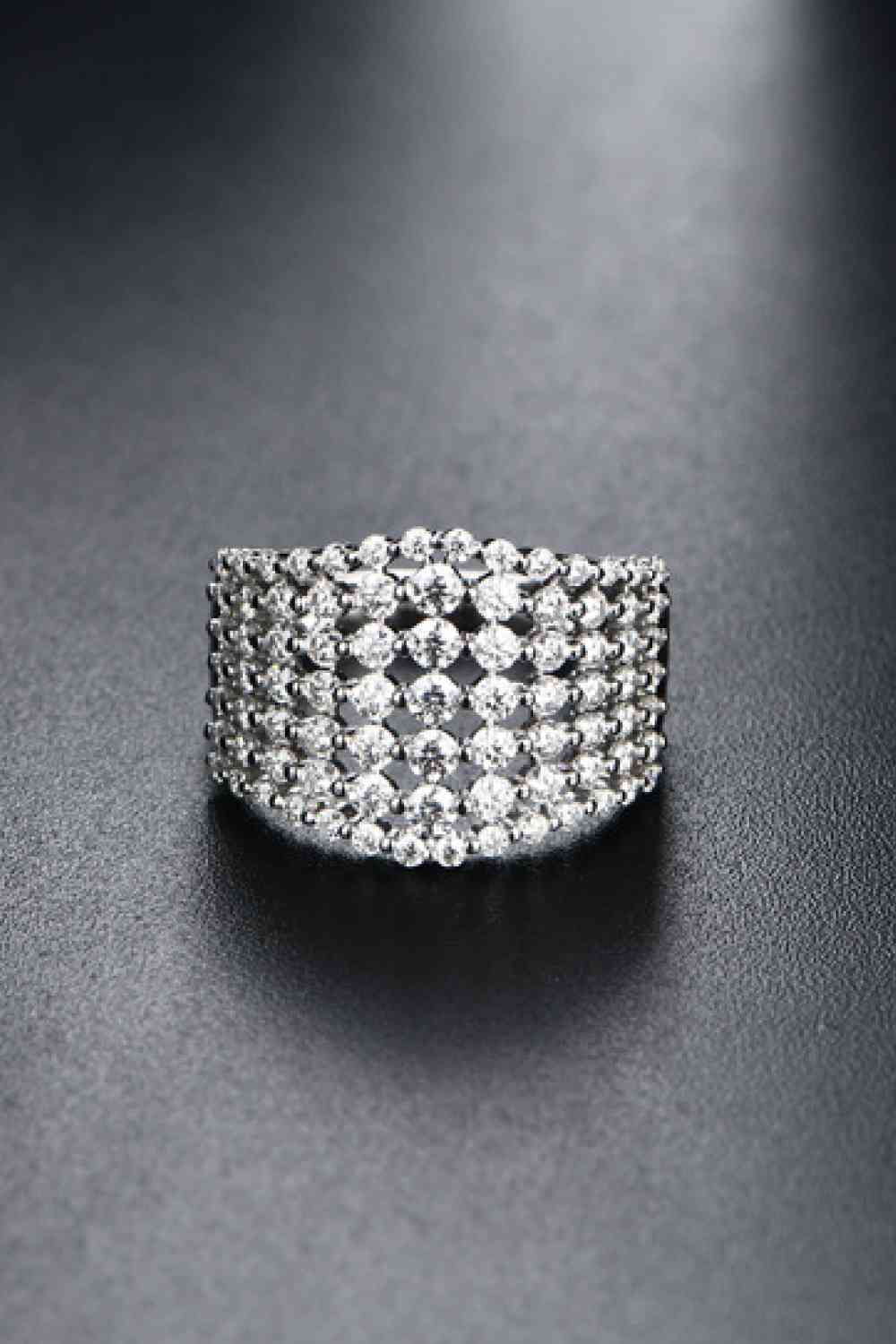 Relaxed Radiance Moissanite Ring