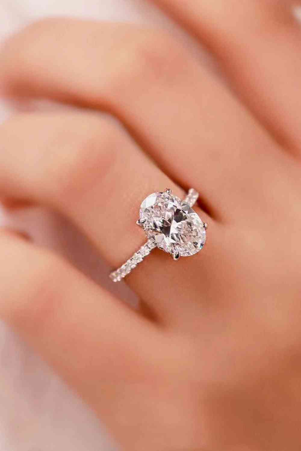 Radiant Bloom 2 Carat Moissanite Ring