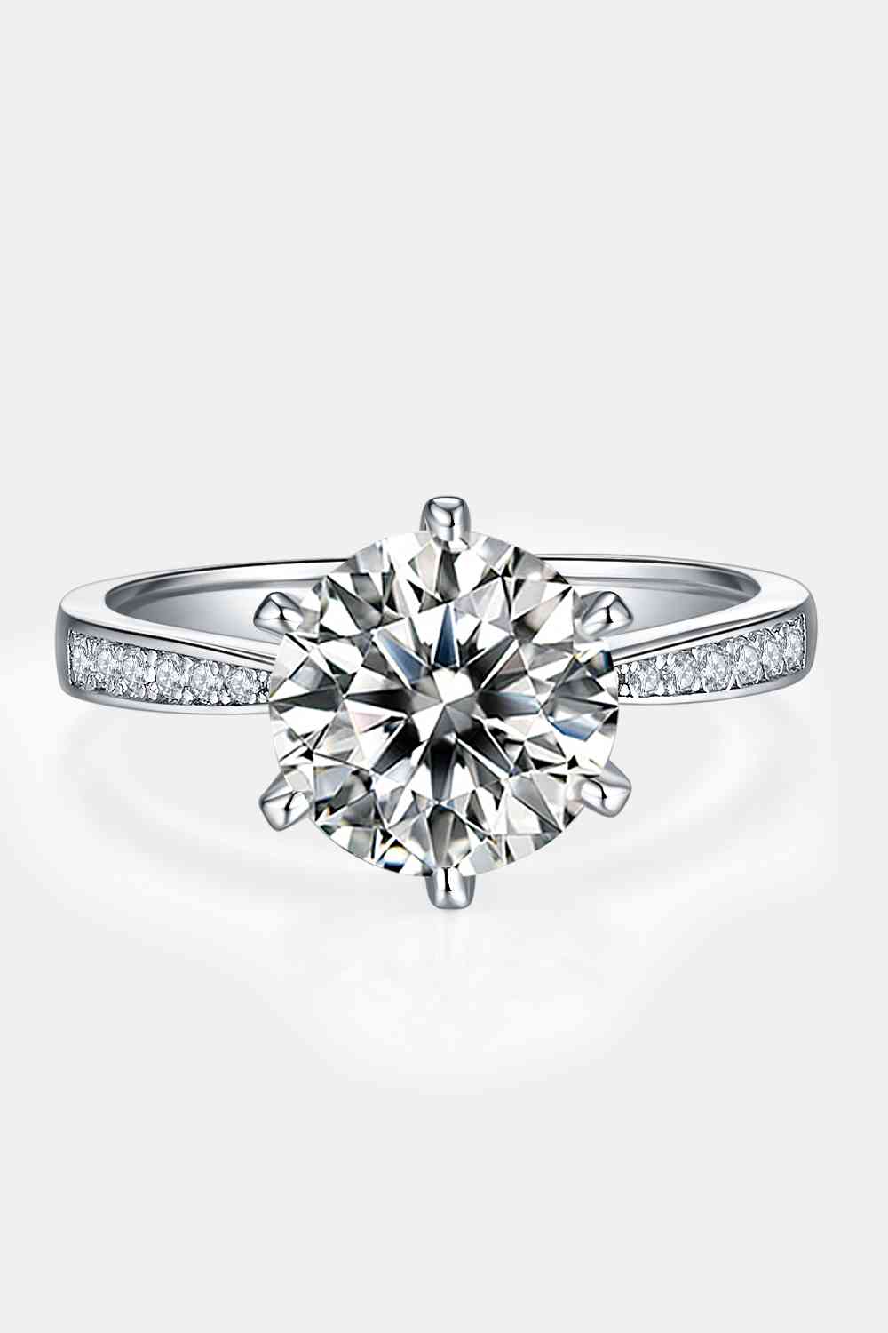 Crystal Cascade 3 Carat Moissanite Ring