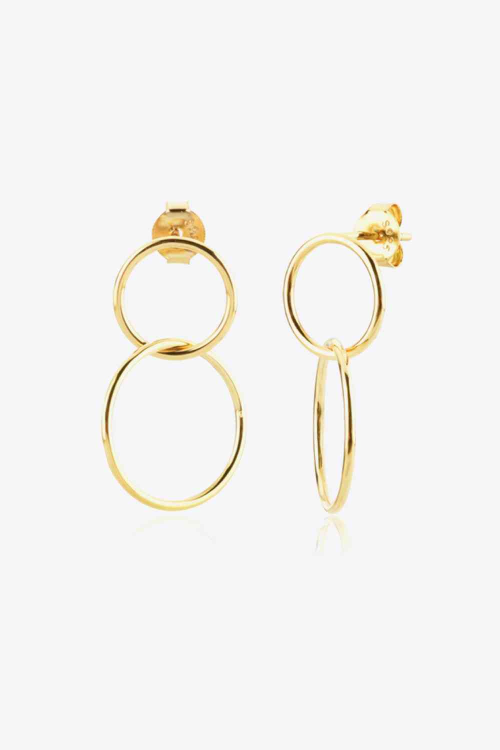 Double Hoop Drop Earrings