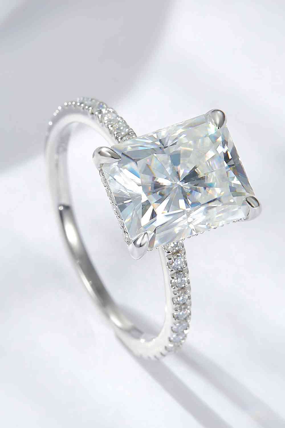 Pure Radiance 4 Carat Moissanite Ring