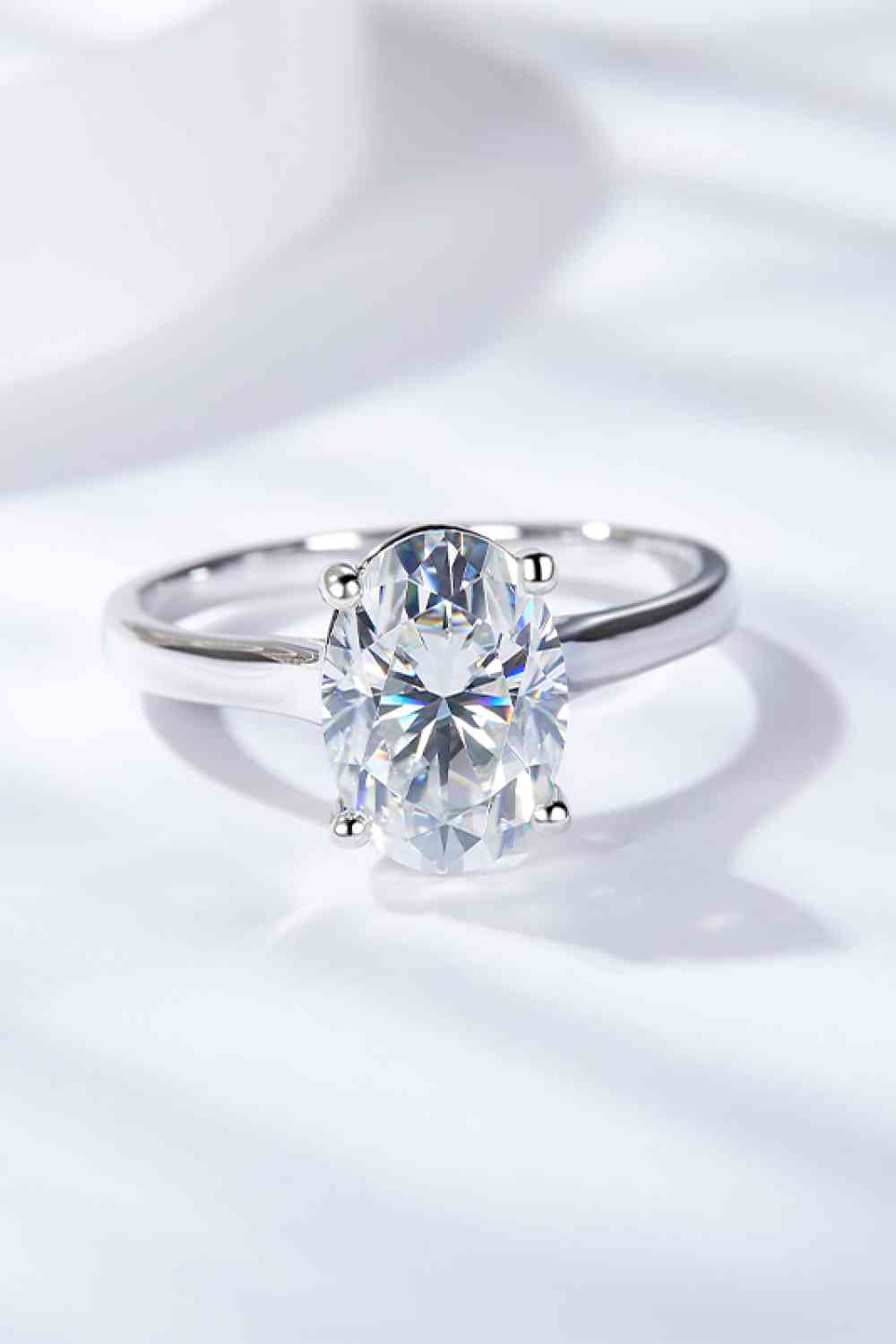 Shimmer Solitaire 2.5 Carat Moissanite Ring