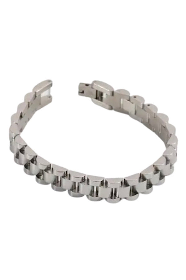 Silver Watch Band Bracelet