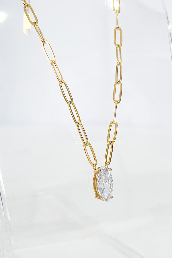 Marquise Pendant Necklace