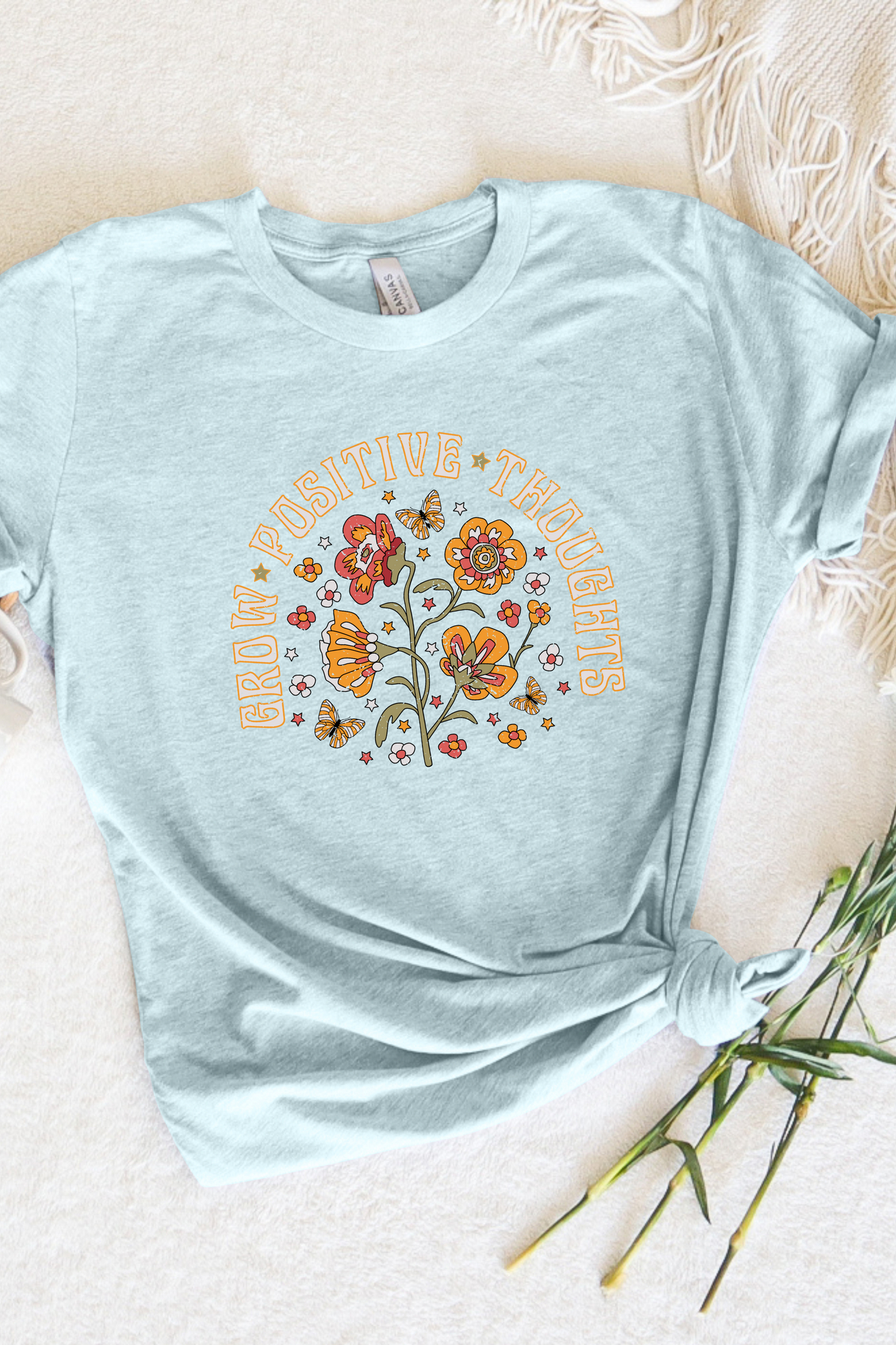 Grow Positive Thoughts Bella Canvas Tee