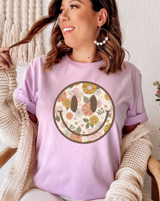 Boho Smile Bella Canvas Tee