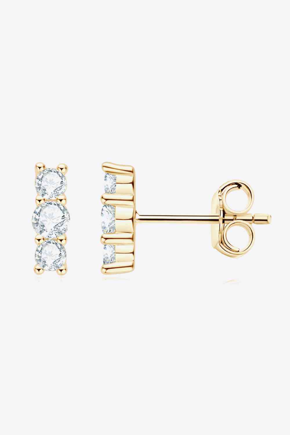 Heartbeat Rhythm Moissanite Earrings