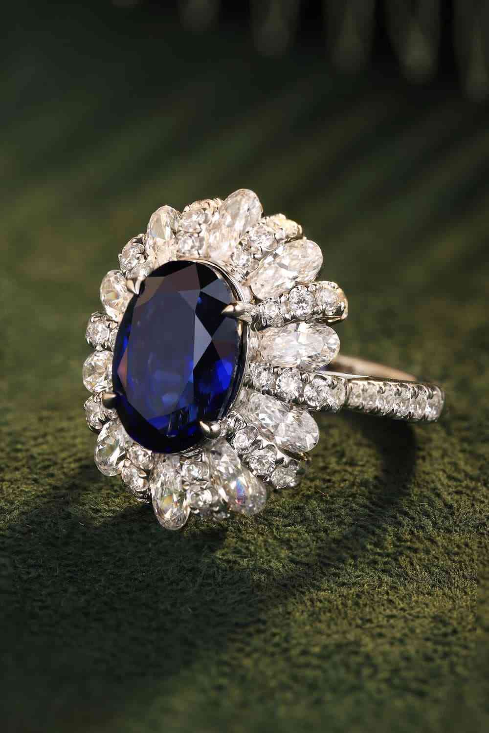 Gemstone Grace 5 Carat Lab-Grown Sapphire Ring