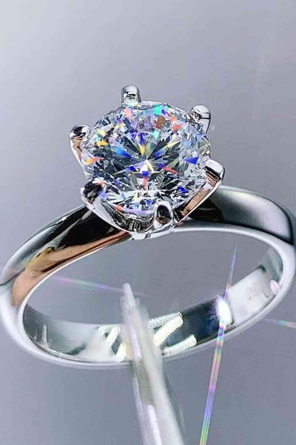 Graceful Lily 3 Carat Moissanite Ring