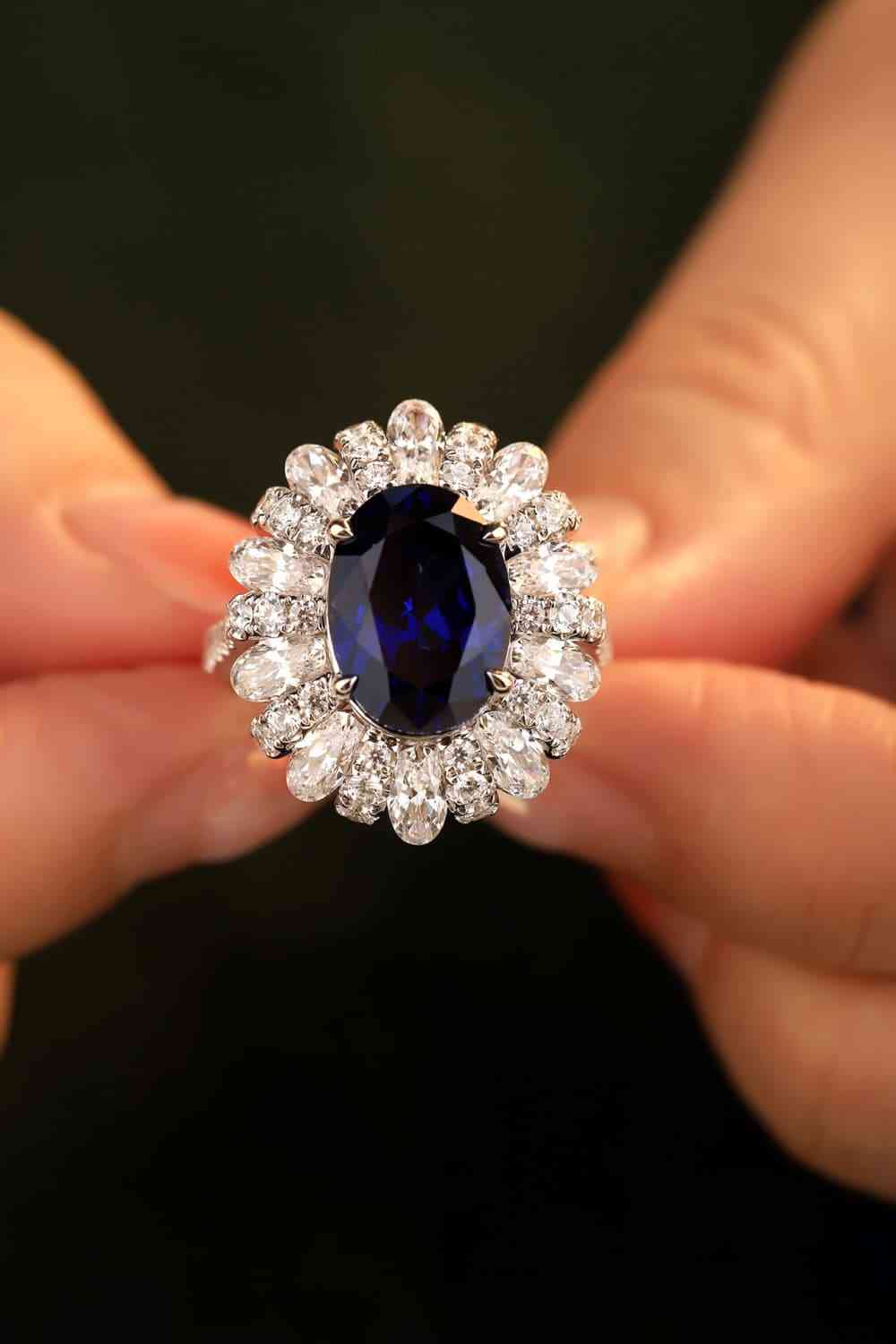 Gemstone Grace 5 Carat Lab-Grown Sapphire Ring