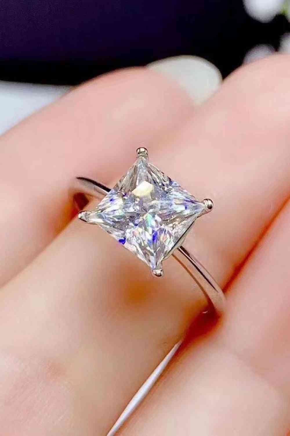 Radiant Harmony 5 Carat Moissanite Ring