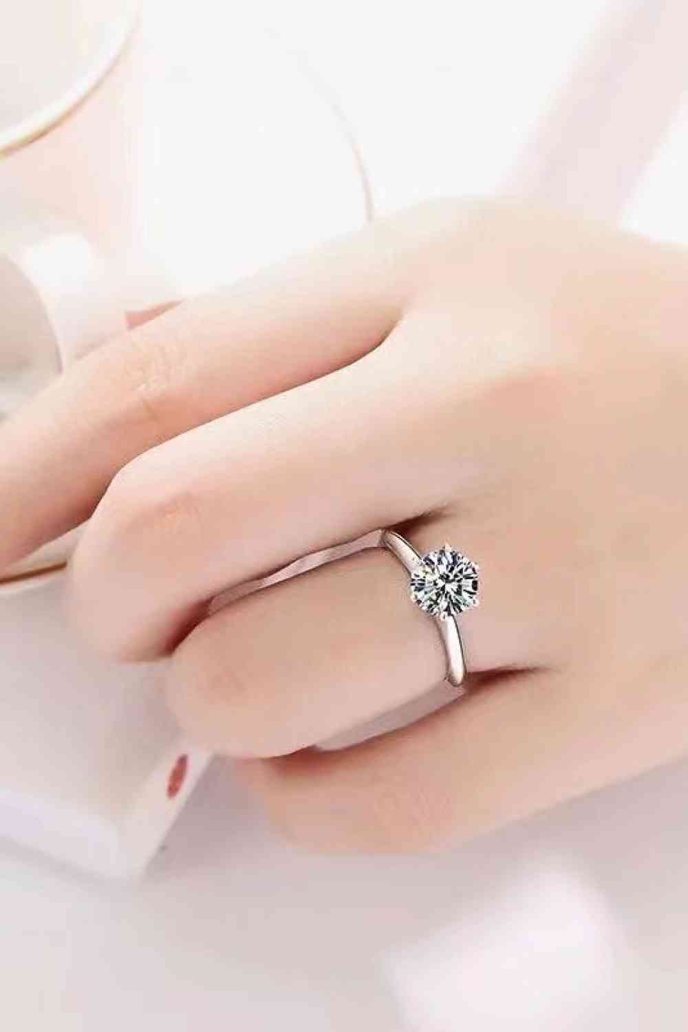 Graceful Lily 3 Carat Moissanite Ring