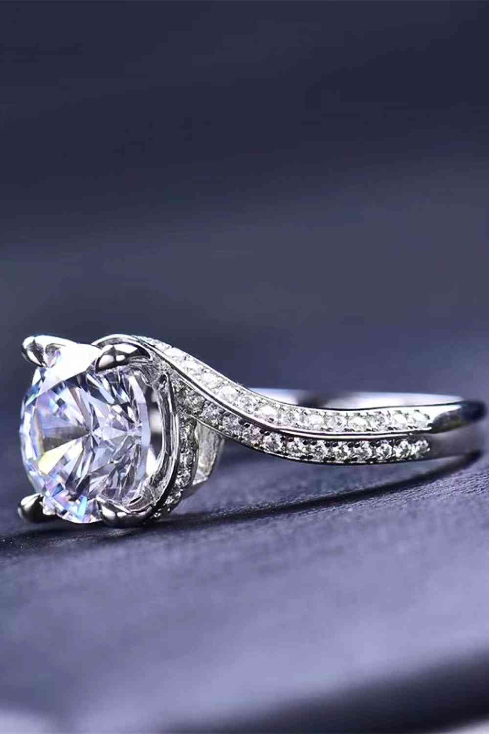 Mystic Petal 3 Carat Moissanite Ring