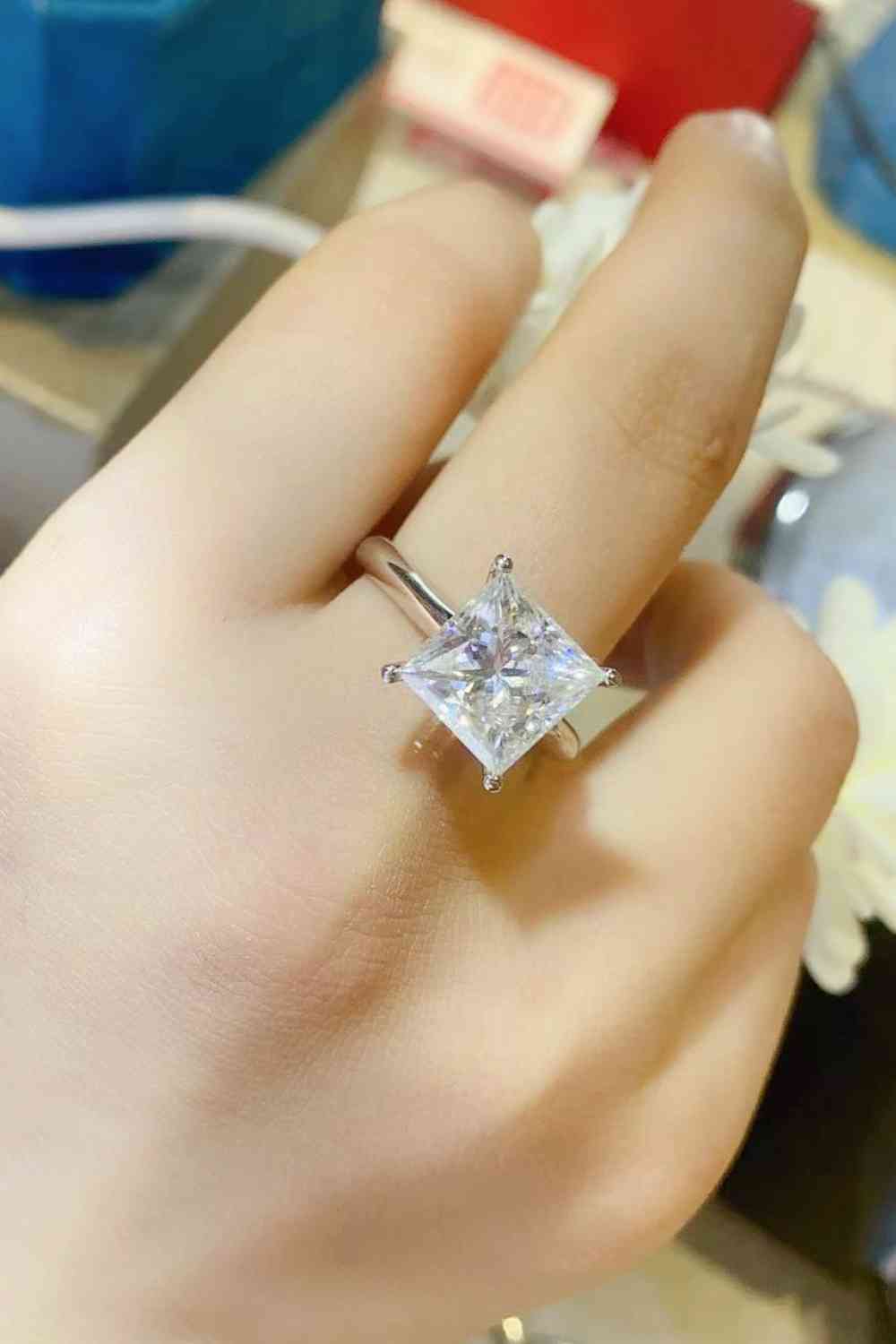 Radiant Harmony 5 Carat Moissanite Ring