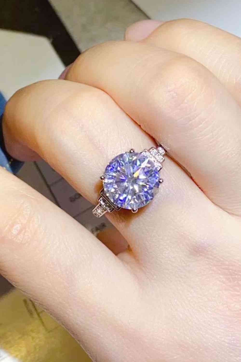 Moonlit Mirage 5 Carat Moissanite Ring