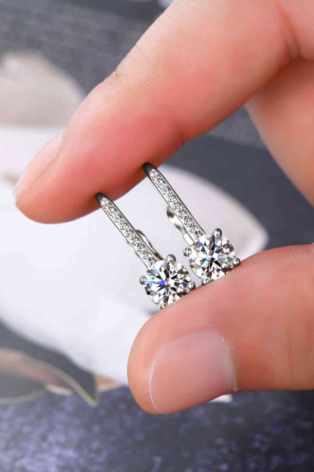 Starry Night 1 Carat Moissanite Earrings