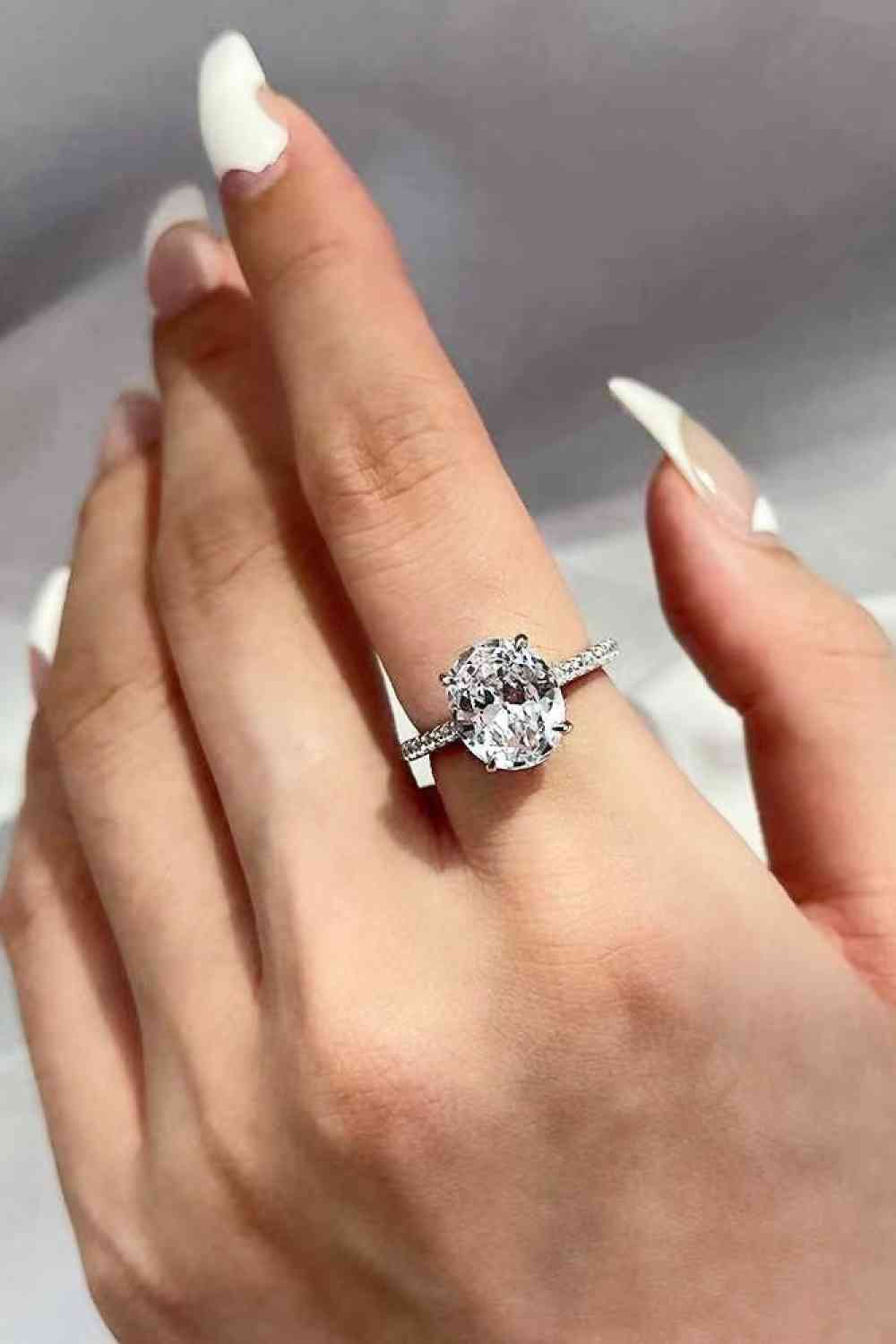 Radiant Bloom 2 Carat Moissanite Ring