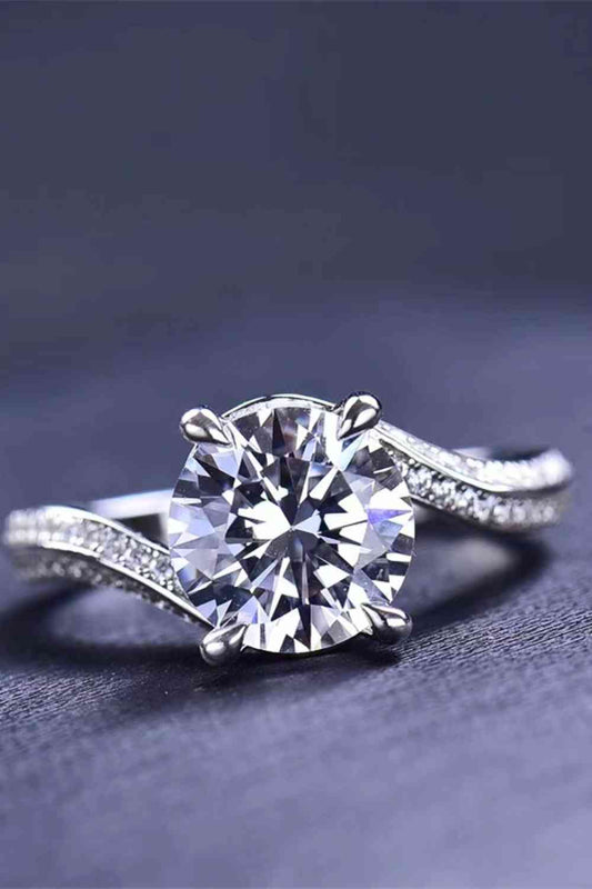 Mystic Petal 3 Carat Moissanite Ring