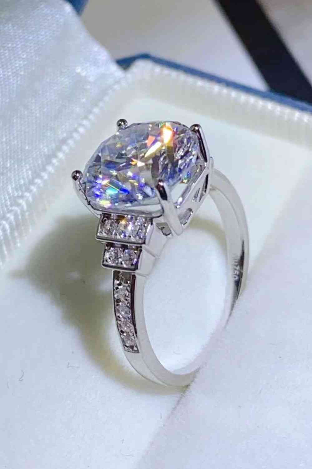 Moonlit Mirage 5 Carat Moissanite Ring