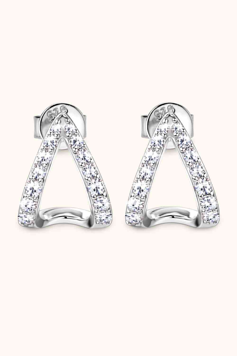 Celestial Minimalist Moissanite Earrings