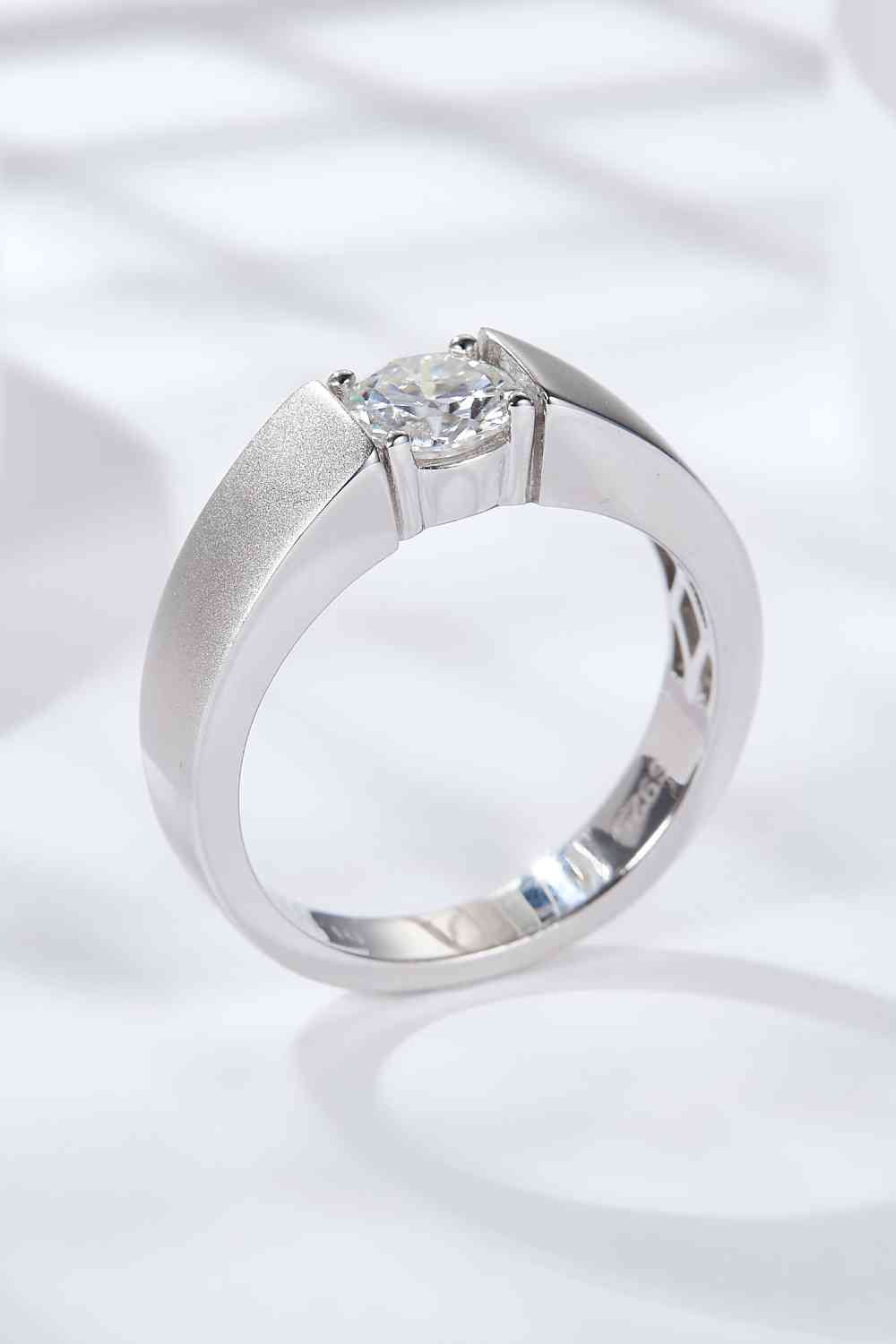 Radiant Aura 1 Carat Moissanite Ring