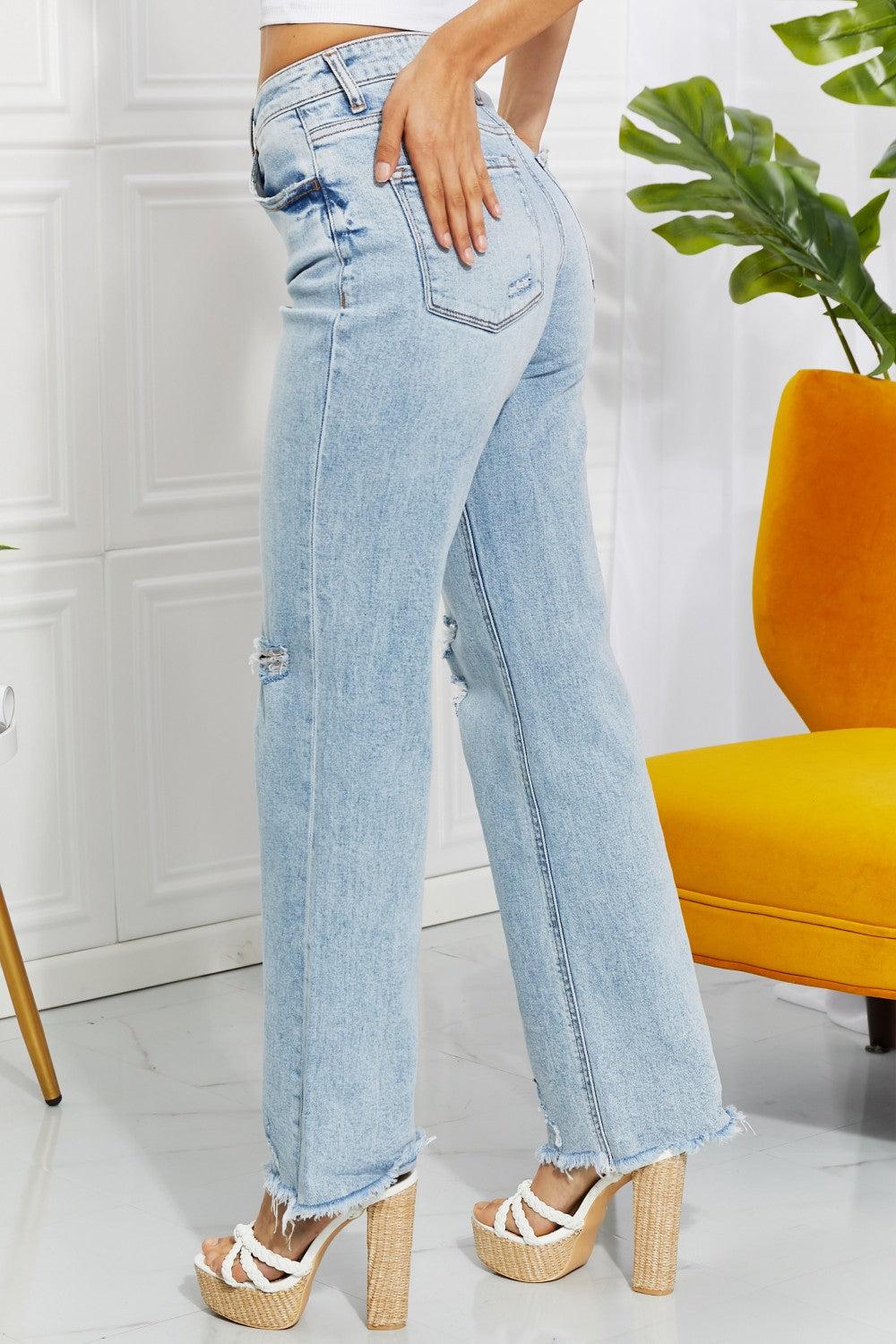 Vervet Allie High Waist Straight Jeans