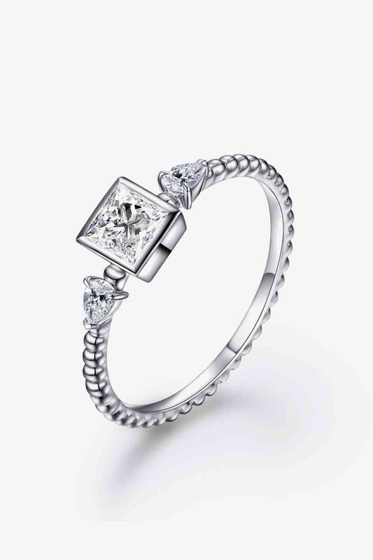 Subdued Shine Moissanite Ring